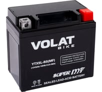 Мотоаккумулятор 12V 5Ah YTX5L-BS(MF) R+ для мотоцикла, мопеда и скутера, гидроцикла, квадроцикла, снегохода 113x70x106 Volat YTX5L-BS(MF)