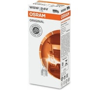 Лампа OSRAM 10шт/упаковка, W5W 5W (W2,1x9,5d) 24v - 2845