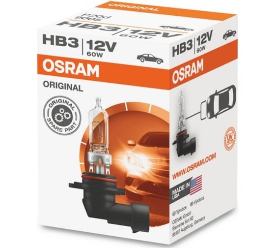 Лампа OSRAM HB3 60W (P20d) 12v Long Life - 9005L 1