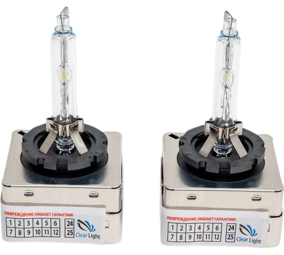 Комплект ксеноновых ламп Clearlight D3S, 5000 K, 2 шт. LDL D3S 150-0LL