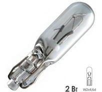 Лампа PHILIPS W2W 2W (W2*4.6d) 12v, 10шт 12505CP