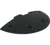 Лежачий полицейский AIRLINE ИДН 500мм(2), концевой элемент, резина, черный ADSB004