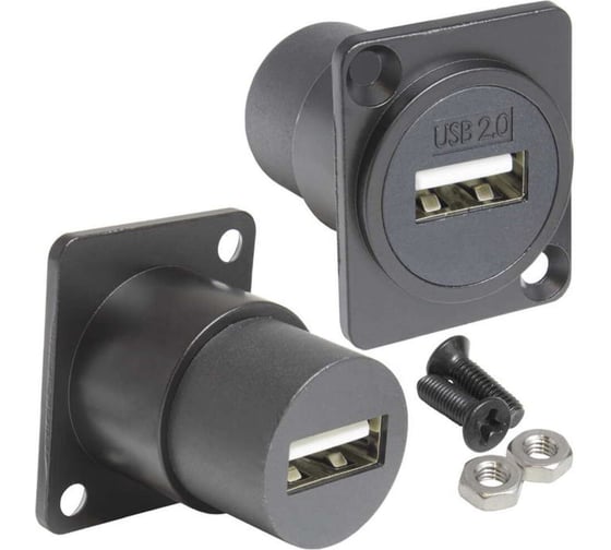 Разъём USB RUICHI USB2.0 A(F)-A(F) PS 124487 1