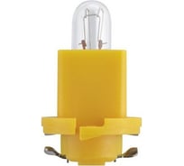 Лампа PHILIPS 10шт/упаковка, BAX 1.2W (BAX8,5d/2) Yellow 24V- 24029CP