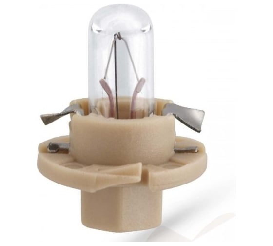 Лампа PHILIPS 10шт/упаковка, BAX 1,5W (BX8,4D) Beige 12v - 12627CP 1