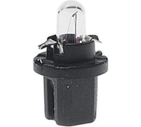 Лампа PHILIPS 10шт/упаковка, BAX1.2W (BAX8.5d/2) с черным патроном 12v - 12598CP