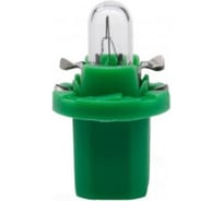 Лампа PHILIPS 10шт/упаковка, BAX2W (BAX8.5d/2) с зеленым патроном 12v - 12600CP