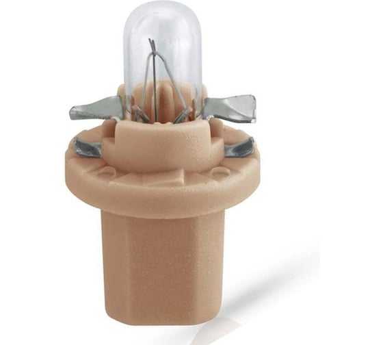 Лампа PHILIPS 10шт/упаковка, BAX1.5W (B8.4d) с бежевым патроном 12v - 12637CP 1