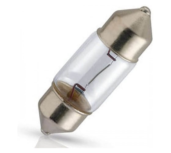 Лампа PHILIPS 10шт/упаковка, C10W 5W (SV8.5) 12v LongLife EcoVision - 12860LLECOCP 1