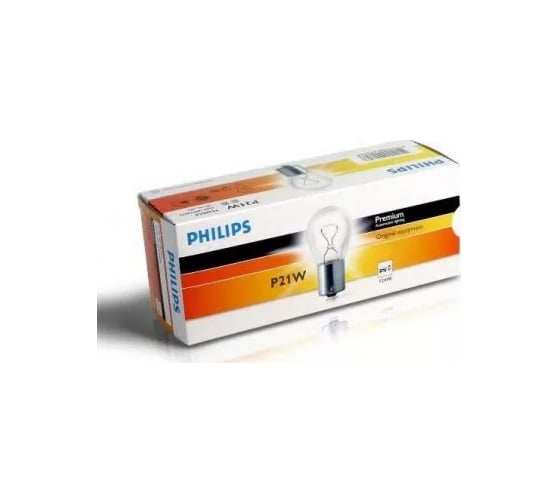 Лампа PHILIPS 10шт/упаковка, P21W 21W (BA15s) 12v - 12498CP 1