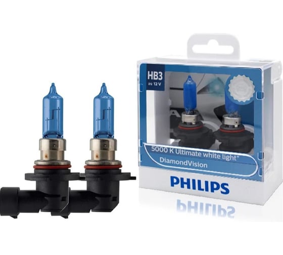 Лампа PHILIPS HB3 60W (P20d) 12v Diamond Vision - (2шт) 9005DVS2 1