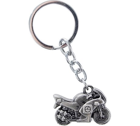 Брелок для ключей Cartage мотоцикл, металл, темный хром 2533006
