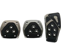 Накладки на педали Cartage антискользящие, набор 3 шт., черный 5350980