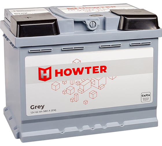 Аккумулятор HOWTER Grey 62L 580A 242x175x190 463281 1