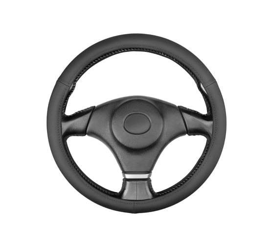 Оплетка кожаная SKYWAY S (35-37 см) Base Gorilla-1 Черная S01102542 1