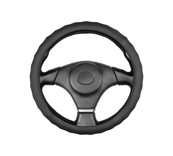 Оплетка кожаная SKYWAY M (37-39 см) Base Gorilla-2 Черная S01102548 1