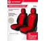 Накидки AUTOPROFI Designo, 2 шт, на передние сиденья, стёганая алькантара + эко-кожа, чёрн./красный DES-600 BK/RD 2
