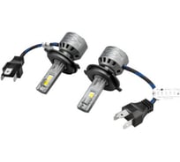 Автолампа SKYWAY диод H4 P43t 12V 56W 5600Лм вентилятор ДРАЙВ 6000К Белая коробка комп.2шт S08201646