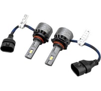 Автолампа SKYWAY диод HB3 (9005) P20d 12V 56W 5600Лм вентилятор ДРАЙВ 6000К Белая коробка комп.2шт S08201642