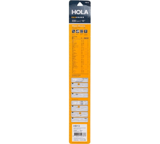 Щетка стеклоочистителя каркасная 13"/330 мм HOLA HB13