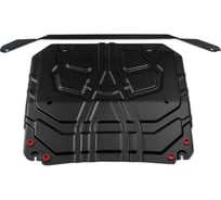 Защита картера + КПП + комплект крепежа Rival Сталь,GAC GS4;2024-;1,5;FWD;РКПП; GAC GS4;2025-;2.0;4WD;АКПП 111.3412.1