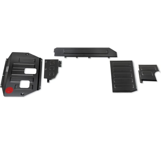 Комплект защит картера + кромки АКБ + магистралей + бака + редуктора + комплект крепежа АвтоБроня Сталь,WEY 05;2023-;2,0;4WD;РКПП K111.02032.1 1