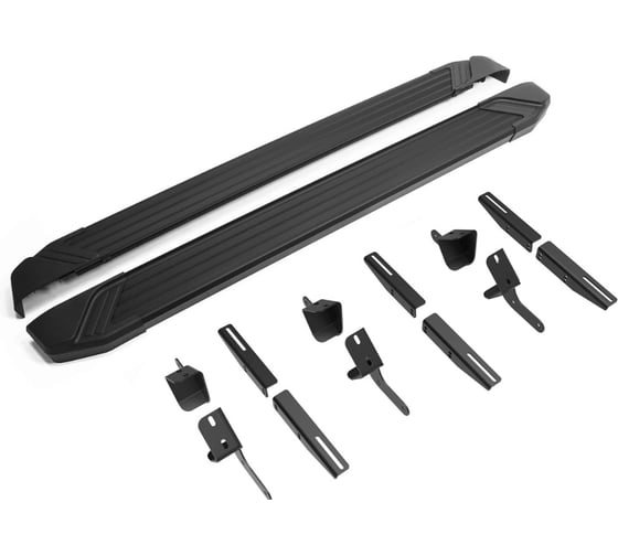 Порог-площадка Rival Black F193ALB + Комплект крепежа к порогам Great Wall Poer 2023- F193ALB.2003.1 1