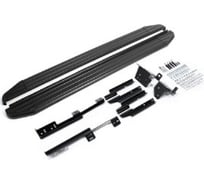 Пороги на автомобиль Rival Premium-Black для Nissan Qashqai II 2014-2019-2019-н.в./X-Trail T32 2015-2018 г.в./Renault Koleos II 2016-2020 г.в., 173 см, 2 шт., алюминий A173ALB.4704.1