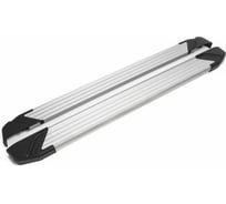 Пороги на автомобиль Rival Silver для Honda Pilot III 2016-2019 г.в., 180 см, 2 шт., алюминий F180AL.2105.1