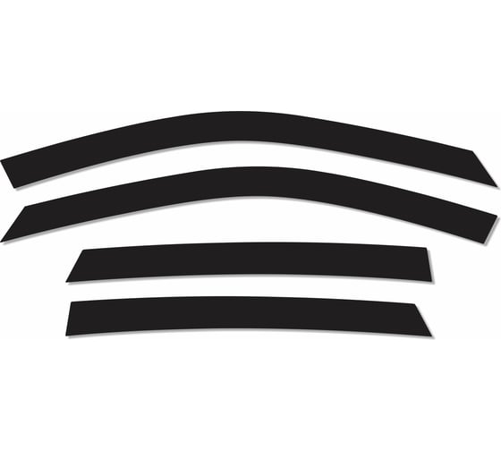 Дефлекторы окон Defly 2D Haval Jolion, 2020-н.в., комплект 4 шт. 2DHav004 1