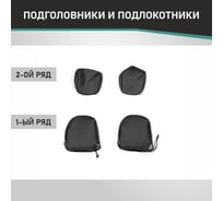 Чехлы на сиденья Lada Niva 4x4 (2121), 2019-2021 Defly 3 двери, экокожа черная V024-2K