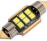Автолампа SKYWAY диод T11(C5W) 12V 6SMD диодов 1-конт. 36мм, с обманкой Белая S08201478 1