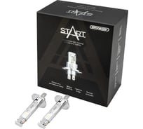 Автолампа SKYWAY диод H1 P14,5s 12V 40W 5000Лм компакт START 6000К Белая коробка комп.2шт S08201626