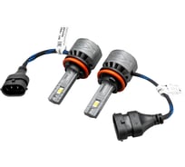 Автолампа SKYWAY диод H16 (H11) PGJ19-2 12V 56W 5600Лм 6000К  вентилятор ДРАЙВ Белая коробка комп.2шт S08201641