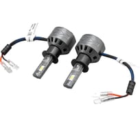 Автолампа SKYWAY диод H3 PK22s 12V 56W 5600Лм  вентилятор ДРАЙВ 6000К Белая коробка комп.2шт S08201645