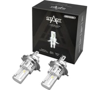 Автолампа SKYWAY диод H4 P43t 12V 40W 5000Лм  компакт START 6000К Белая коробка комп.2шт S08201628