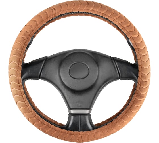 Оплетка SKYWAY велюр M (37-39 см)  Arctic-11 Коричневый S01107046 1