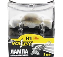 Галогенная лампа VOLTON H1, 12 В, 100 Вт, P14.5s, 2 шт. VLT013