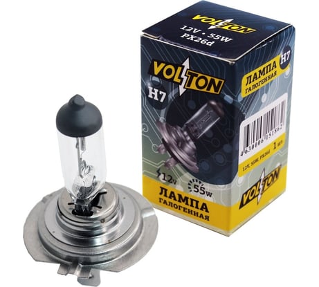 Галогенная лампа VOLTON H7 12В/55 Вт VLT1411
