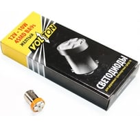 Лампа VOLTON светодиодная, Т8, BA9S, 12 В, 4 Вт, 4SMD, для салона/габаритов, желтый VLT-C005Or-4SMD