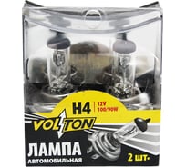 Галогенная лампа VOLTON H4 12В 100/90 Вт Р43t, 2шт. VLT014