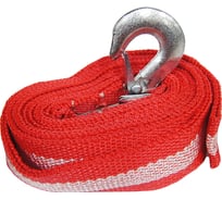Буксировочный трос BASTCLUTCH 7 т, лента, 2 крюка, 5 м, чехол BC-627