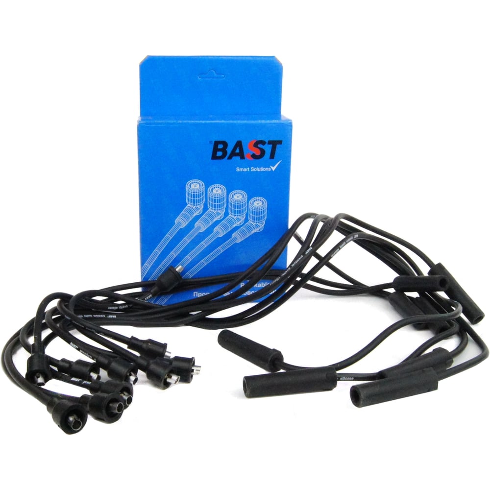 Провода в/в ГАЗ-3307, ПАЗ, ЗИЛ (силикон) Bast