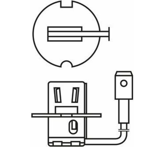 Лампа BOSCH 12 В, H3, 55 Вт, PK22s, ECO, 1 шт. 1 987 302 802