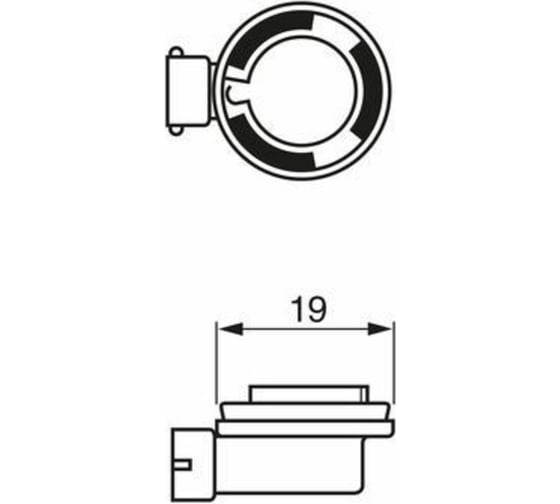 Лампа BOSCH 12 В, H1,1, 55 Вт, PGJ19-2, Long Life Daytime, 1 шт. 1 987 301 340
