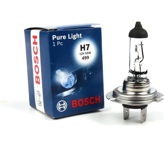 Лампа BOSCH 12 В, H7, 55 Вт, Pure Light, 1 шт. 1 987 302 071