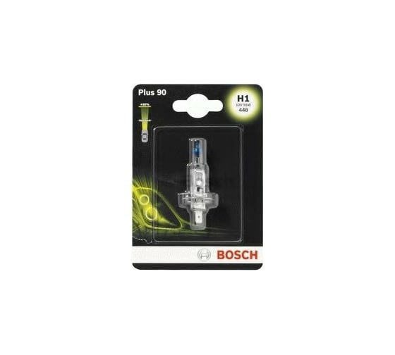 Лампа BOSCH 12 В, H1, 55 Вт, +90%, PLUS 90, 1 шт. 1 987 301 076