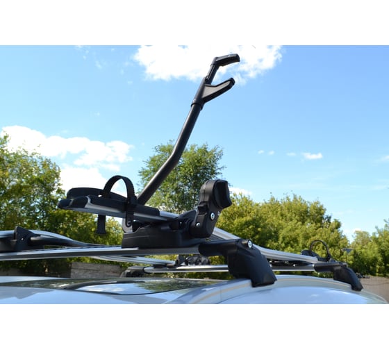 Автомобильное велокрепление на крышу алюминиевое PT Group Silver UNI-XX-120305.00 1