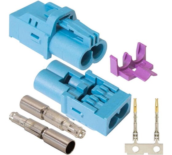 Высокочастотный разъем RUICHI FAKRA Mini (HFM) 1x2 TYPE Z-J 128047 1