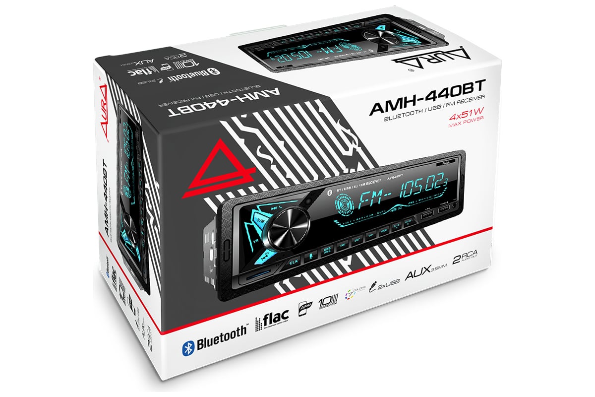 Автомагнитола AurA AMH-440BT - выгодная цена, отзывы, характеристики ...